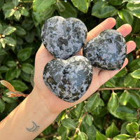 GABBRO HEART SHAPED PALM STONE