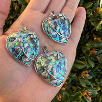 Abalone Shell Heart Pendant