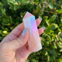 ANGEL AURA ROSE QUARTZ TOWER