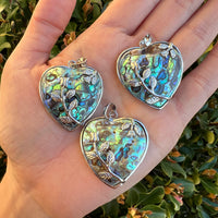 Abalone Shell Heart Pendant 