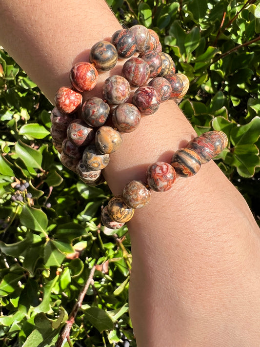 LEOPARD SKIN JASPER BRACELET
