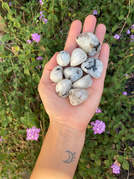 RAINBOW MOONSTONE TUMBLED STONE