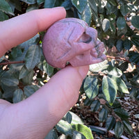 RHODONITE SKULL