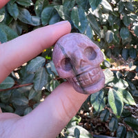 RHODONITE SKULL