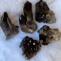 SMOKY QUARTZ CLUSTERS 2-3"